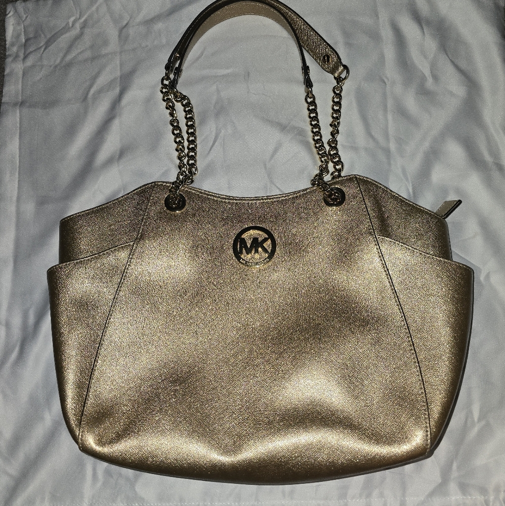 Michael Kors Metallic Gold Shoulder Bag